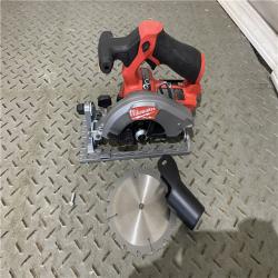 Houston location AS-IS MILWAUKEE M12 FUEL 12V Lithium-Ion Brushless 5-3/8 in. Cordless Circular Saw (Tool-Only)