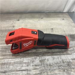 AS-IS MILWAUKEE M12 12V Lithium-Ion Cordless Copper Tubing Cutter (Tool-Only)