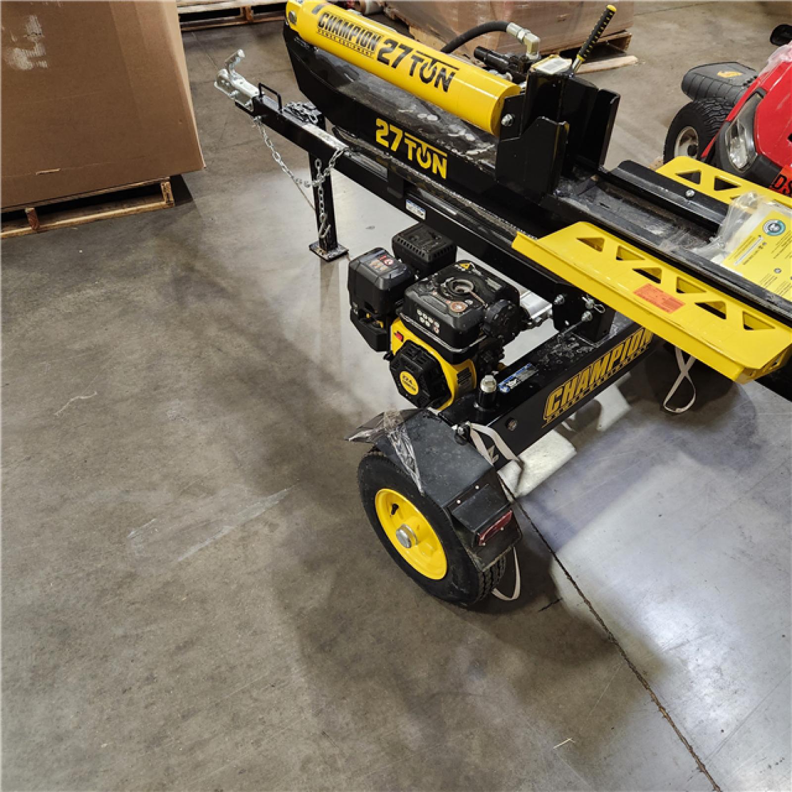 Dallas Location - As-Is Champion Power Equipment 27 Ton 224 cc Gas Powered Hydraulic Wood Log Splitter