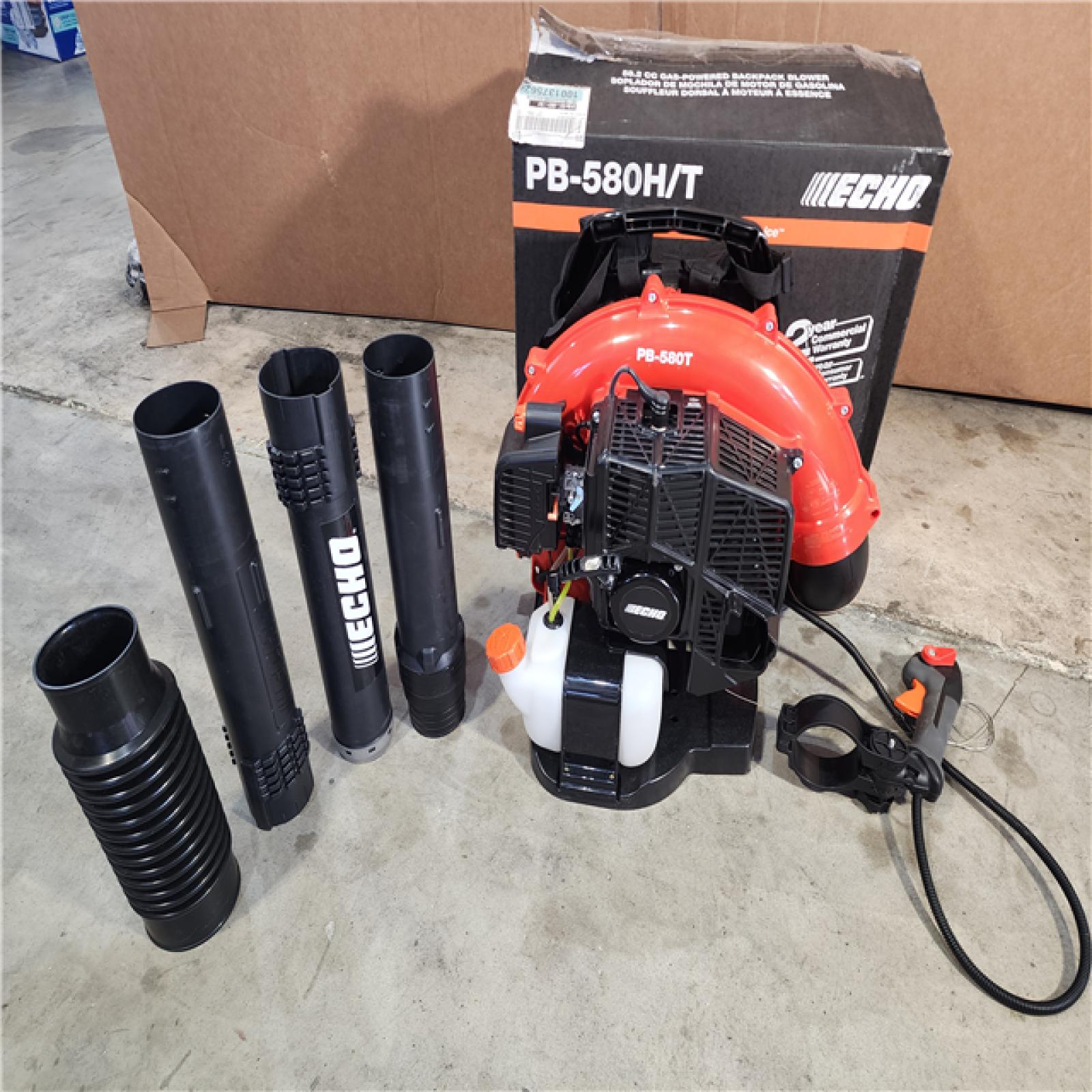 HOUSTON LOCATION - AS-IS ECHO 216 MPH 517 CFM 58.2cc Gas 2-Stroke Backpack Leaf Blower with Tube Throttle