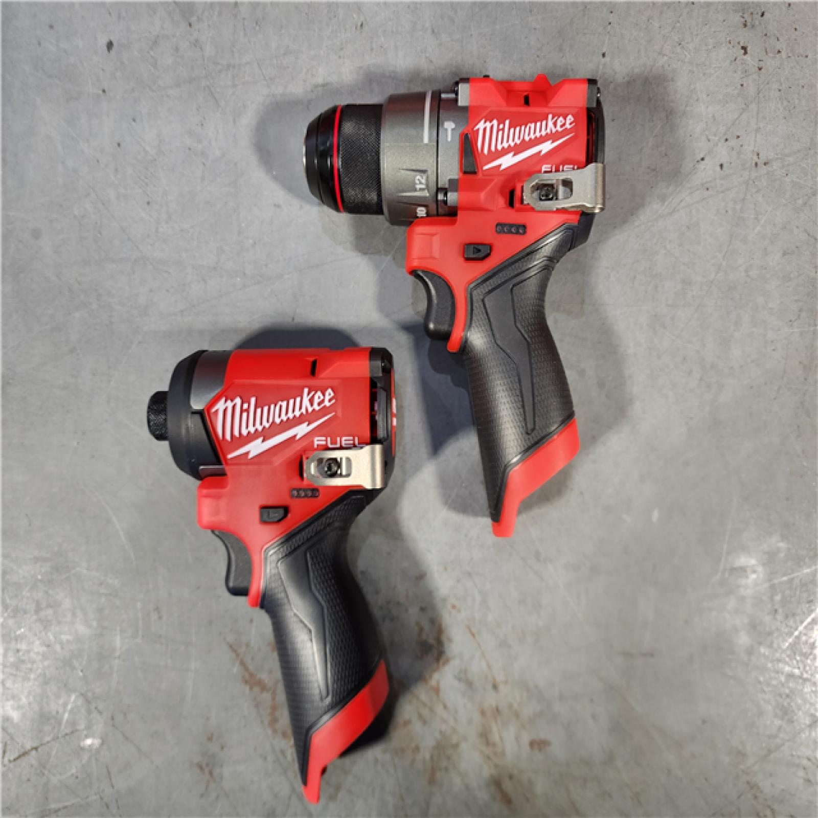 HOUSTON LOCATION - AS-IS (APPEARS LIKE NEW) Milwaukee 3497-22 12V Brushless Hammer Drill and Impact Driver Combo Kit