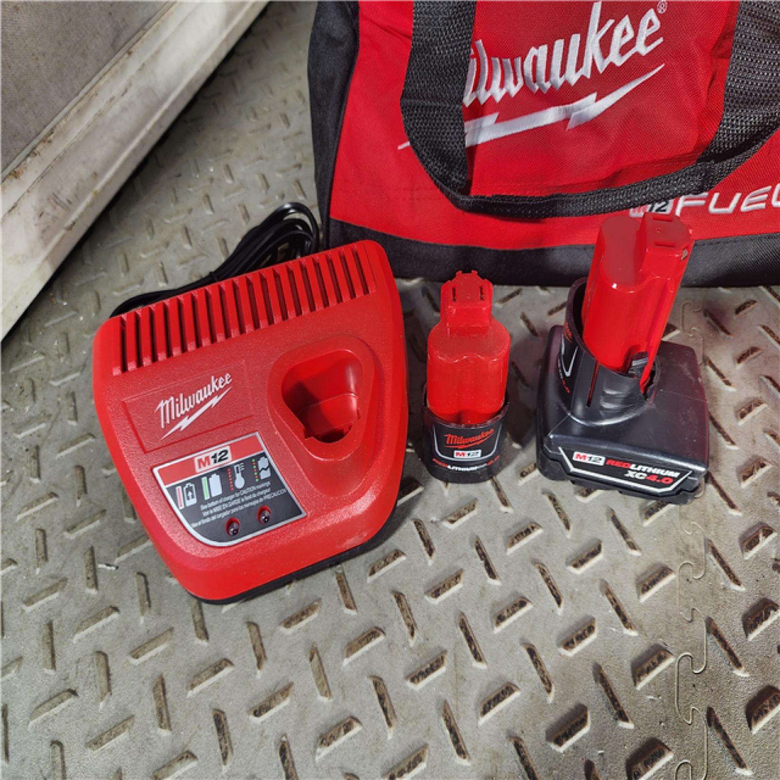 HOUSTON LOCATION - AS-IS Milwaukee 3497-22 12V Brushless Hammer Drill and Impact Driver Combo Kit