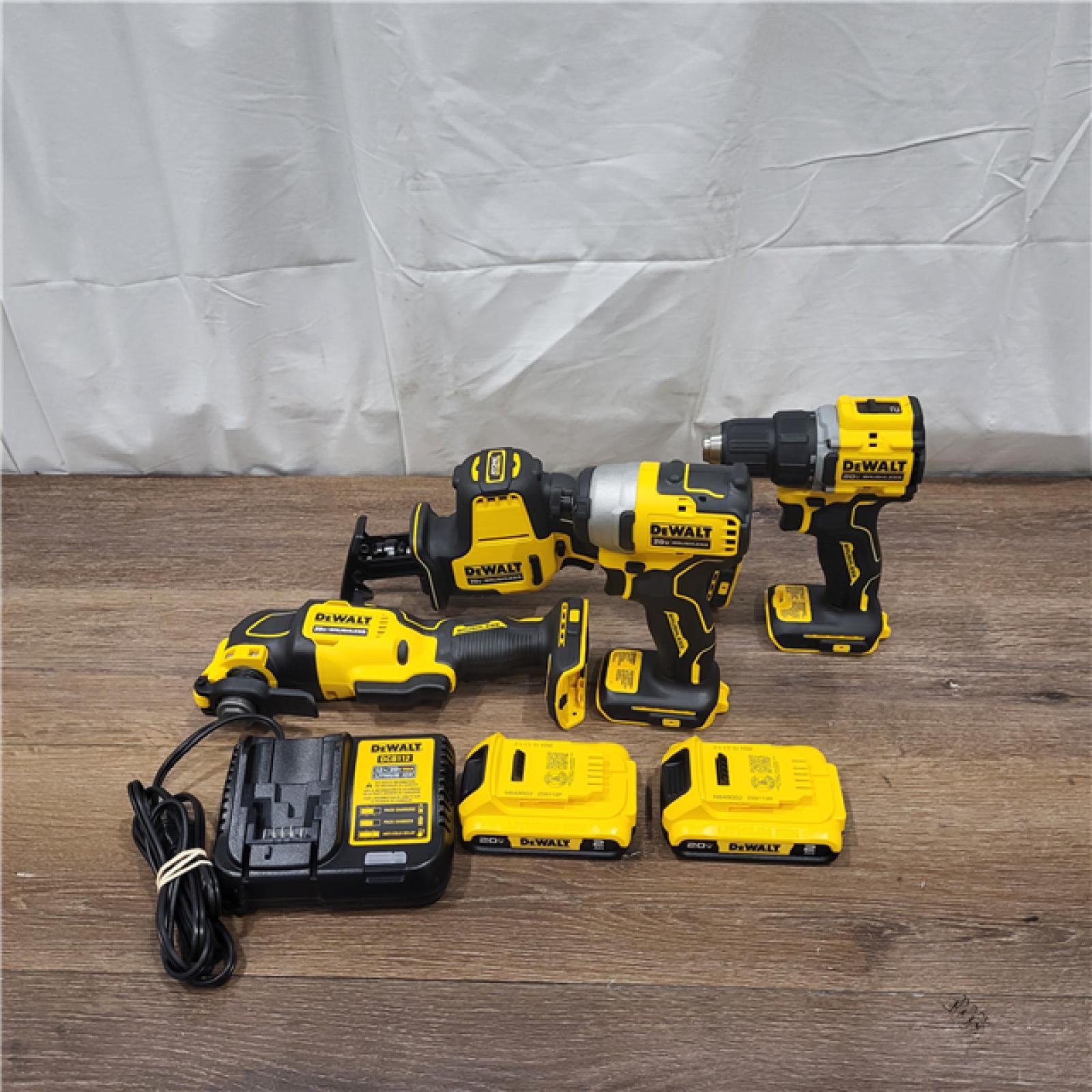 AS-IS DEWALT 20V MAX* XR 4-Tool Combo Kit