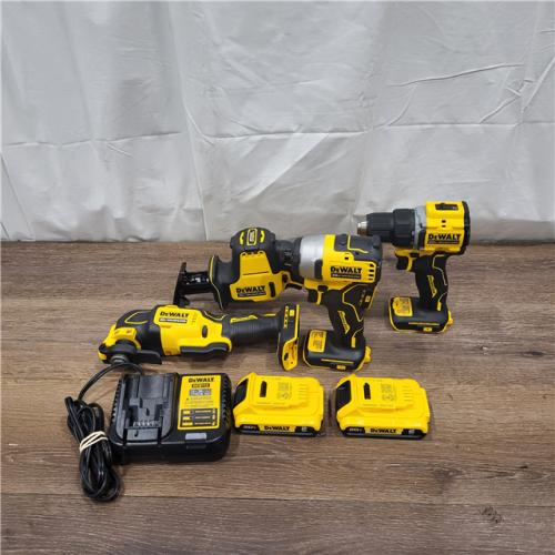 AS-IS DEWALT 20V MAX* XR 4-Tool Combo Kit