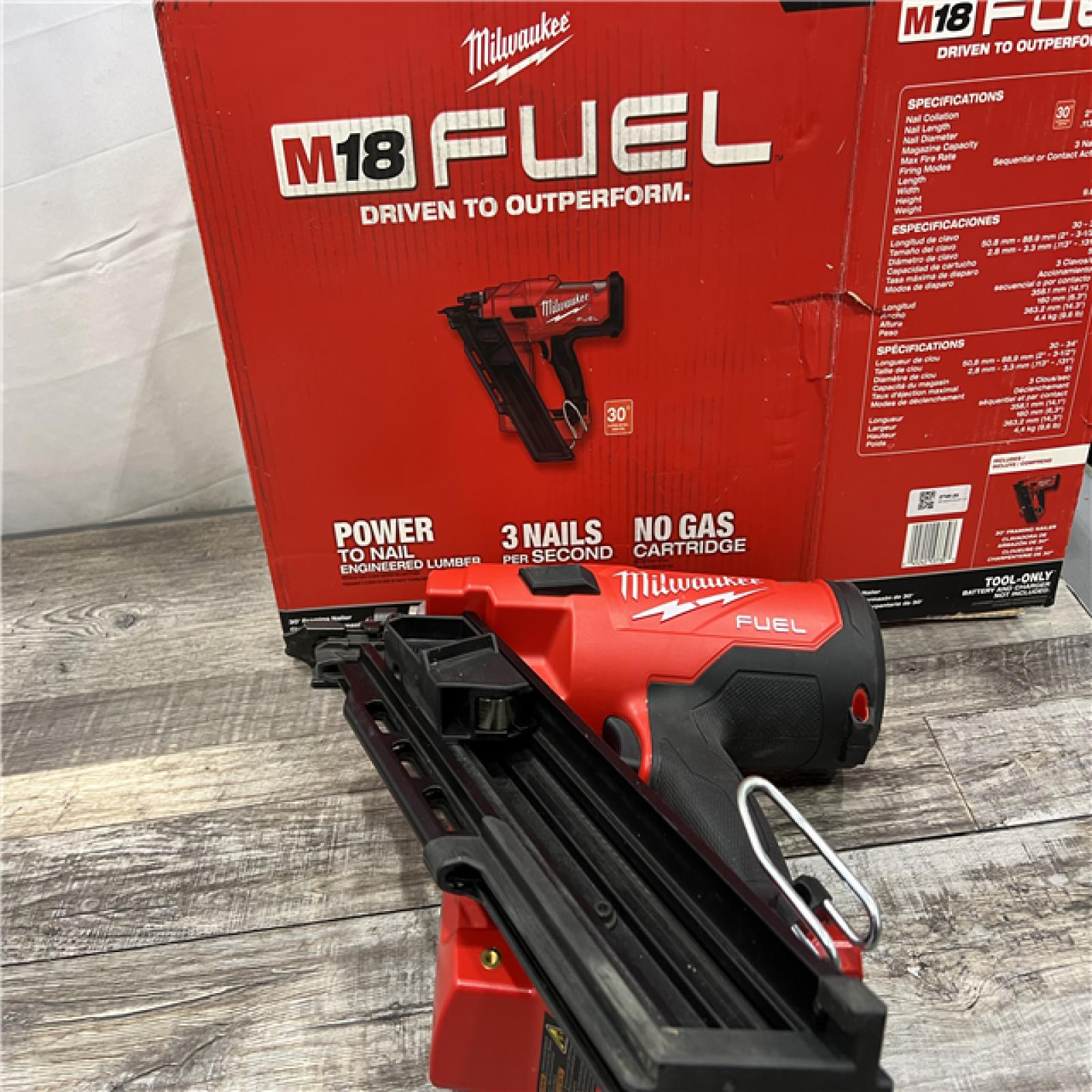 AS-IS Milwaukee M18 FUEL 30 Degree Framing Nailer