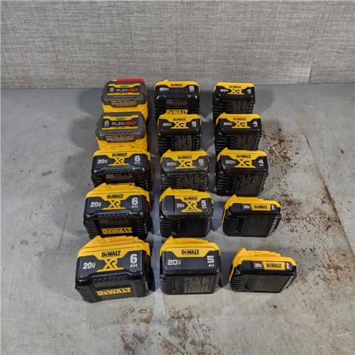 HOUSTON LOCATION - AS-IS DEWALT BATTERY PACK QTY - 15