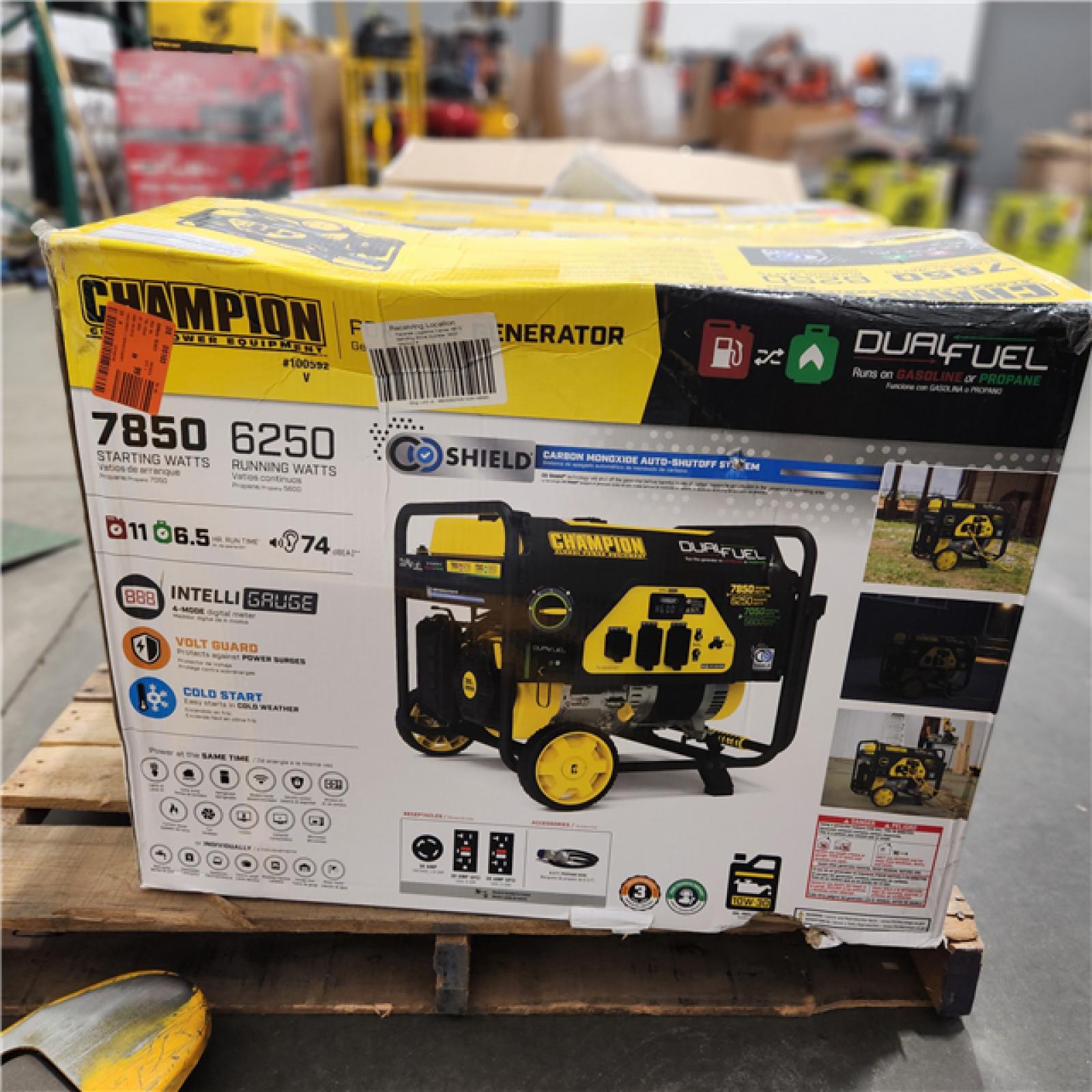 Dallas Location - As-Is Champion Power Equipment 7850/6250-Watt Gasoline Portable Generator