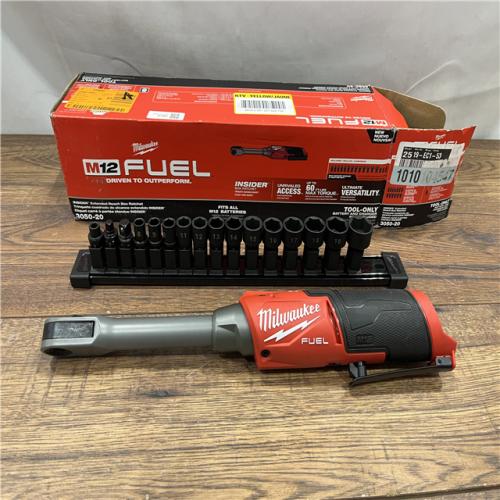 AS IS Milwaukee M12 FUEL 1/4 in. Cordless Brushless High Speed Ratchet (Tool Only)