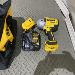 Houston locatioon AS-IS DEWALT 20V MAX* XR 1/2  High Torque Impact Wrench with Hog Ring Anvil