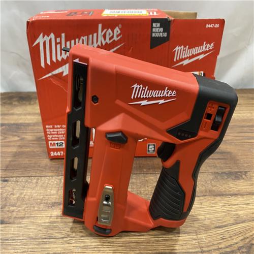 AS IS Milwaukee Tool M12 3/8  Crown Stapler (Tool Only)