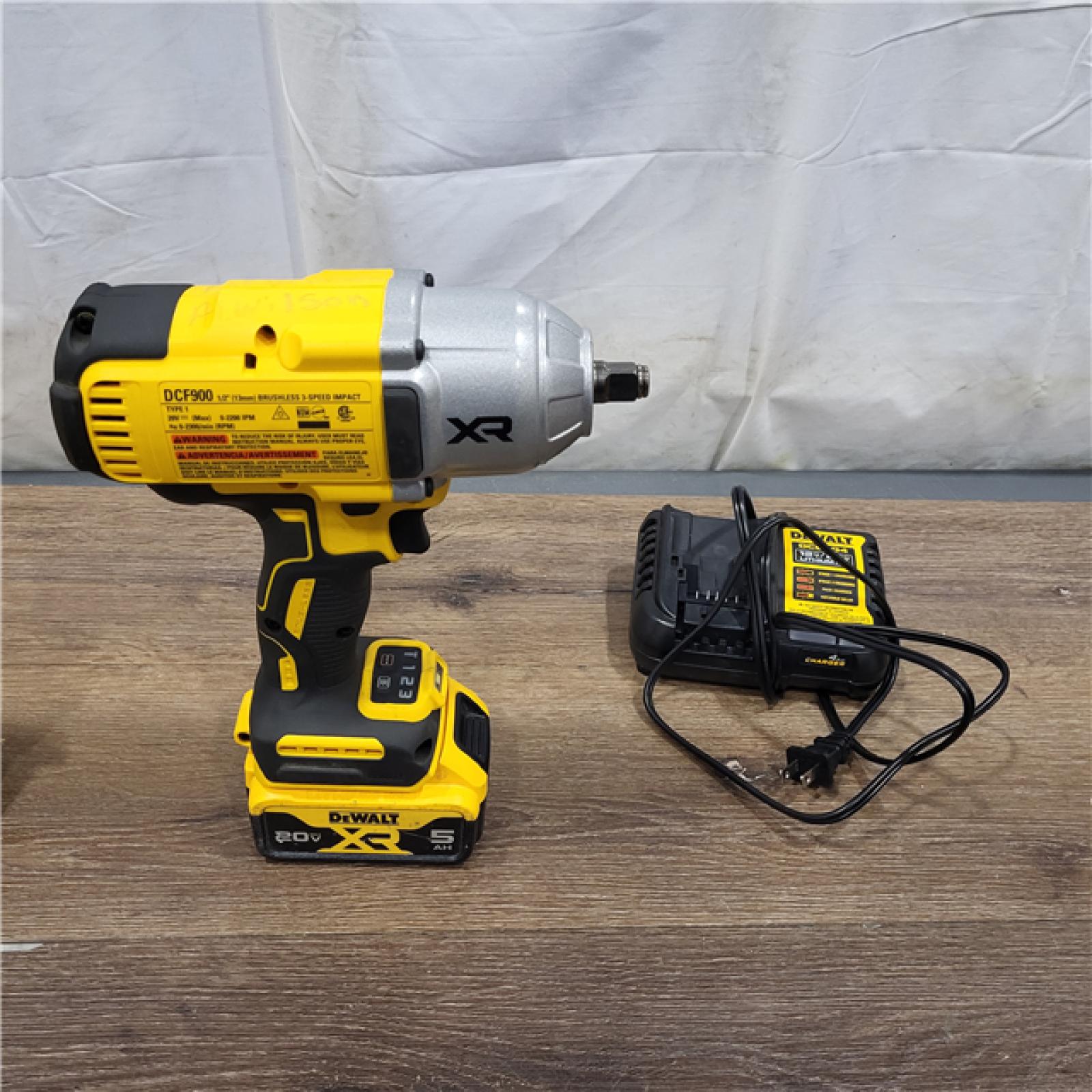 AS-IS DEWALT 20V MAX* XR 1/2  High Torque Impact Wrench with Hog Ring Anvil