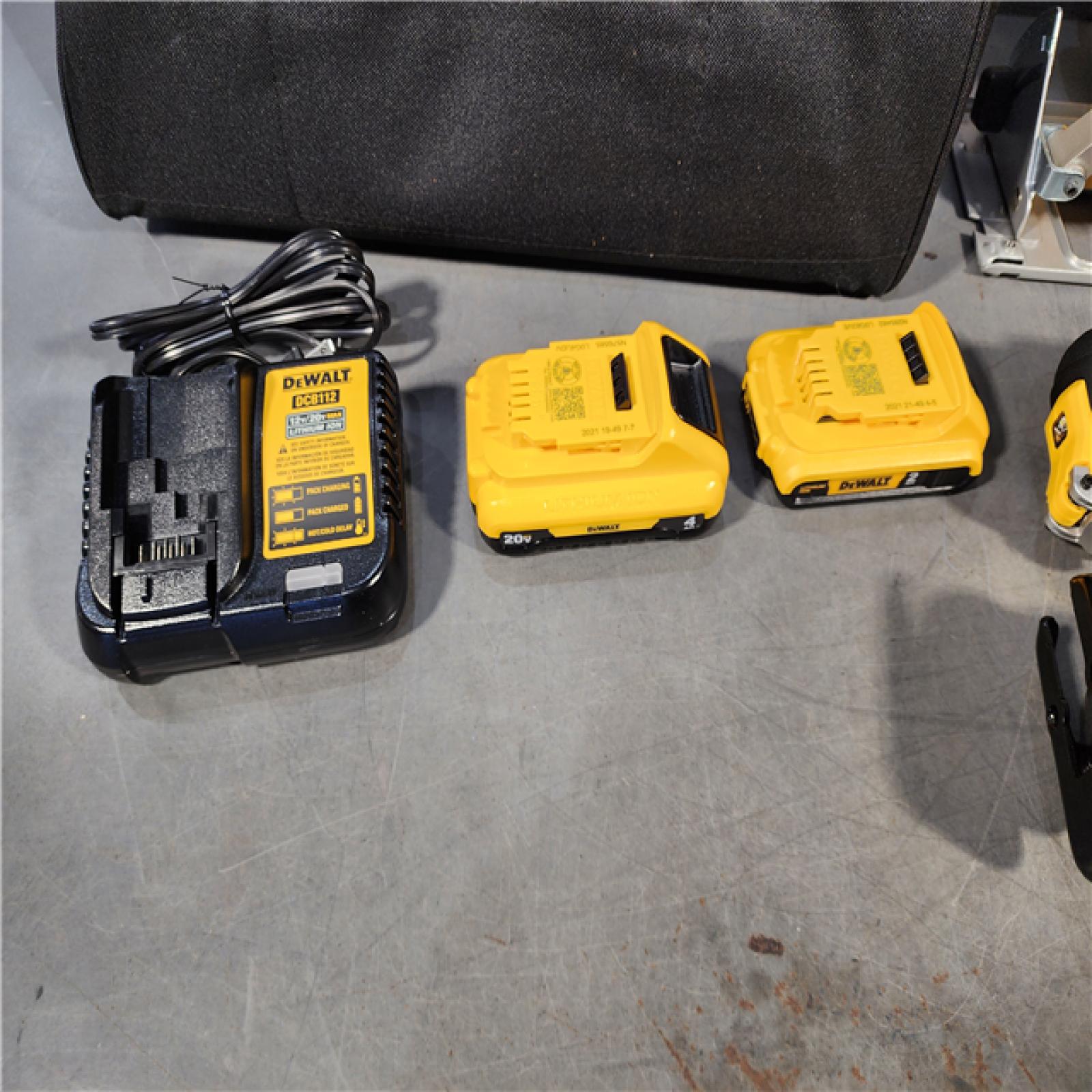 HOUSTON LOCATION - AS-IS (APPPEARS LIKE NEW) DEWALT  20V MAX Lithium-Ion Brushless Cordless 5-Tool Combo Kit 4.0