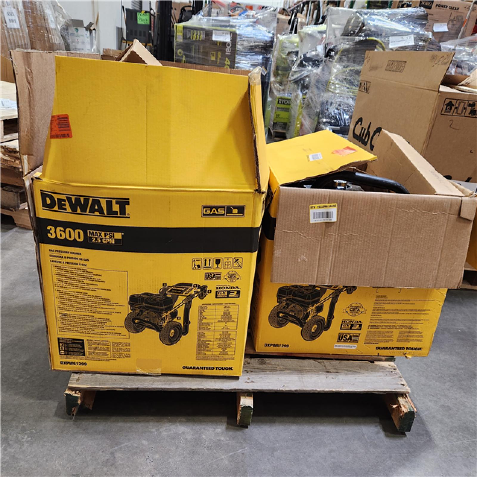 Dallas Location - As-Is DeWalt DXPW61299 3600 PSI 2.5 GPM Gas Pressure Washer(Lot Of 2)