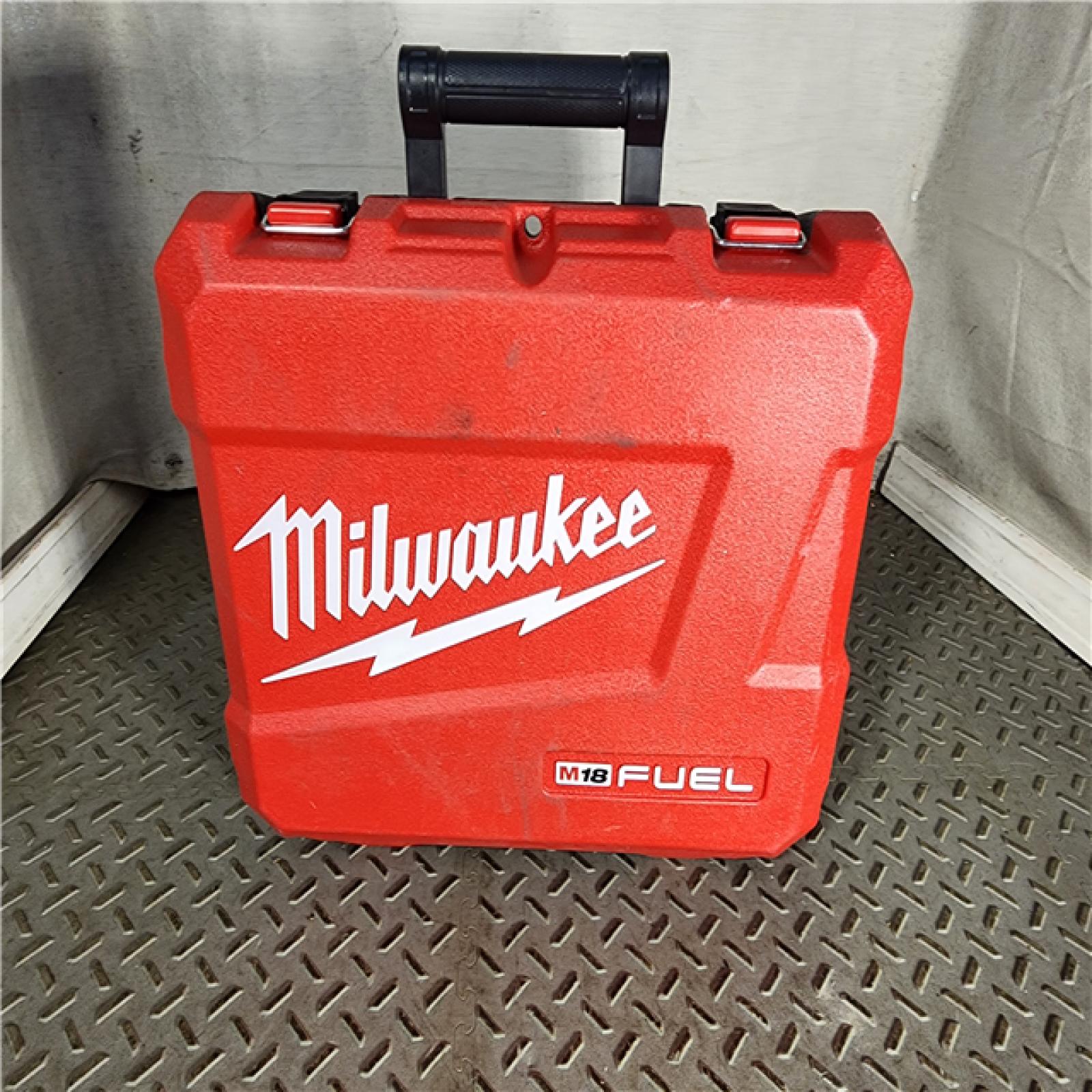 HOUSTON LOCATION - AS-IS (APPEARS LIKE NEW) Milwaukee 2904-22 Hammer Drill Driver Kit with Batteries  Charger & Tool Case  Red