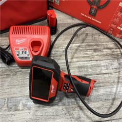 AS-IS MILWAUKEE M12 12V Lithium-Ion Cordless M-SPECTOR 360-Degree 4 Ft. Inspection Camera Kit