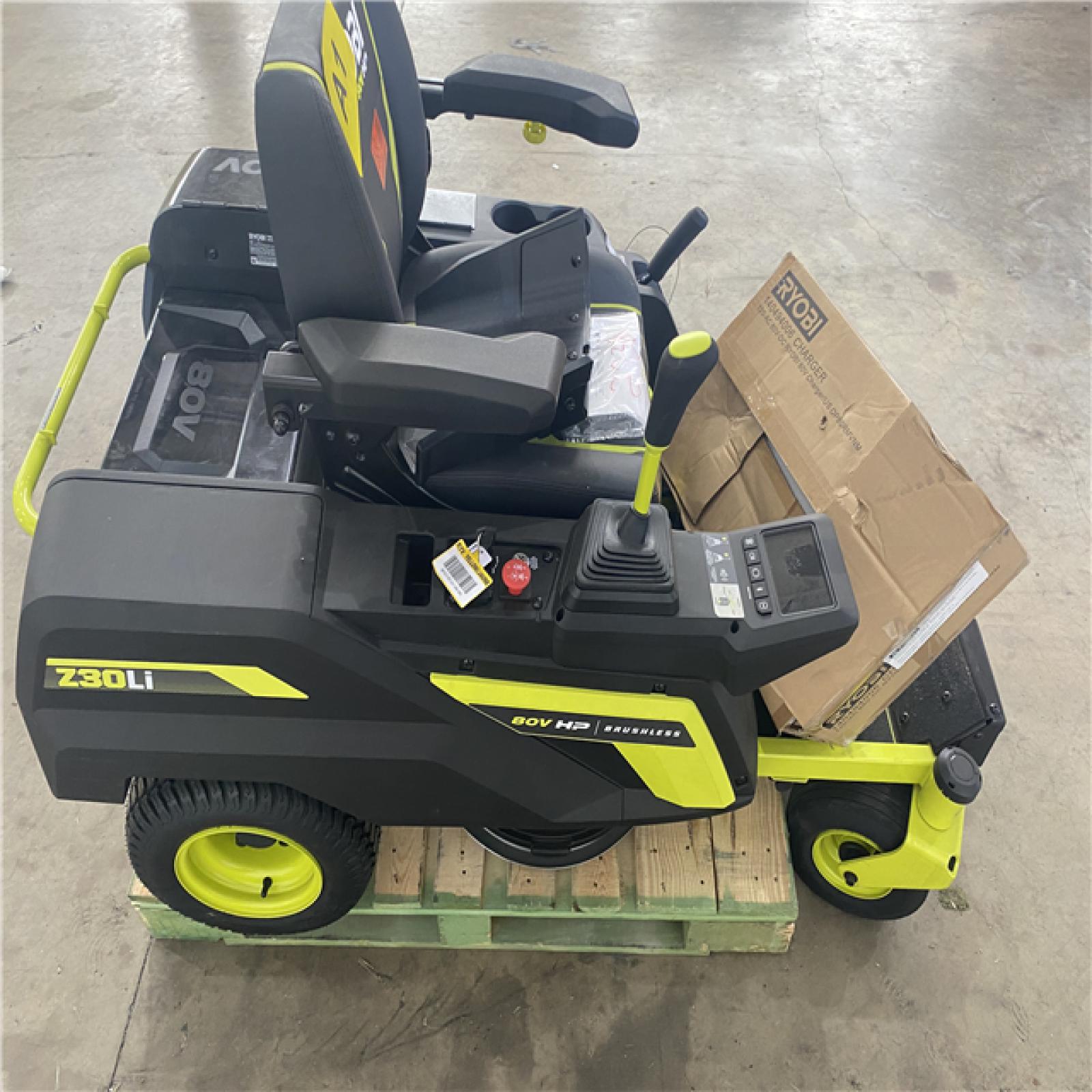 Houston Location - AS-IS Ryobi 80V Brushless Electric Zero Turn Riding Mower