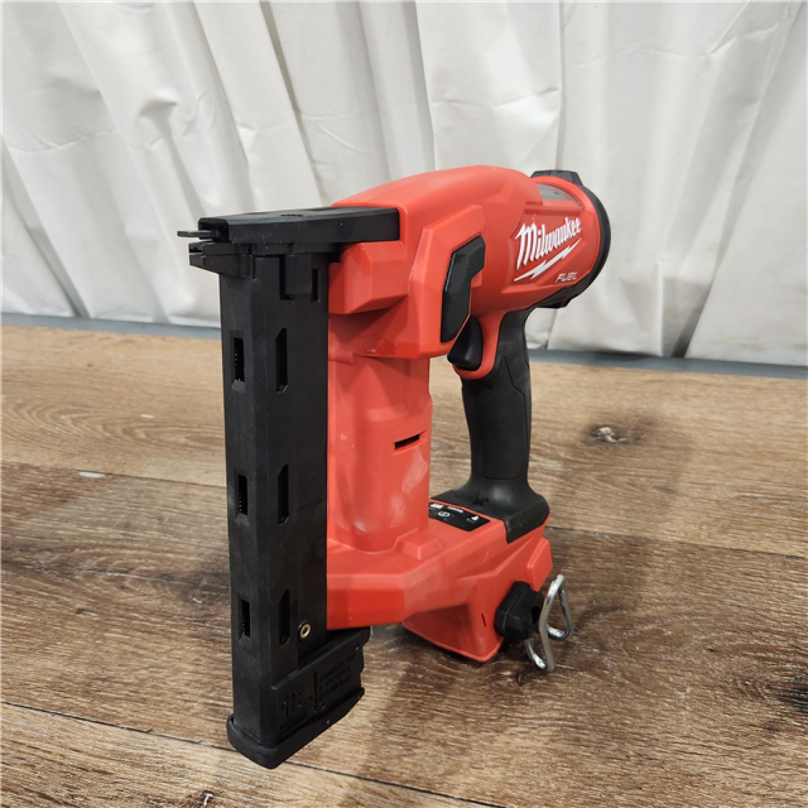 AS-IS M18 FUEL 18-Volt Lithium-Ion Brushless Cordless 18-Gauge 1/4 in. Narrow Crown Stapler (Tool-Only)