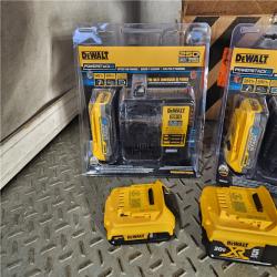 HOUSTON LOCATION - AS-IS DEWALT BATTERY PACK QTY - 7 & CHARGER QTY - 3