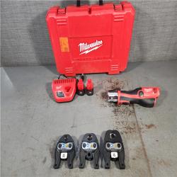 HOUSTON LOCATION - AS-IS Milwaukee M12 Force Logic Press Tool 1/2 in. to 1 in. Kit