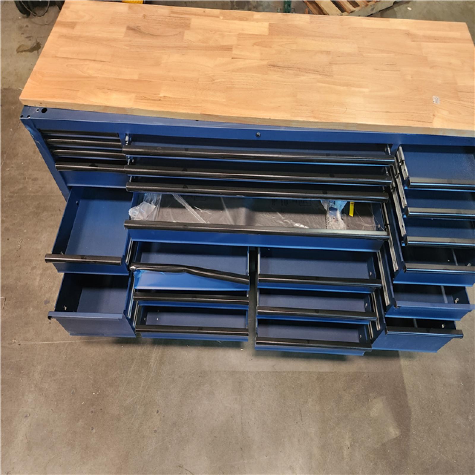 California AS-IS 84 In.22 Drawer Husky mobile work bench