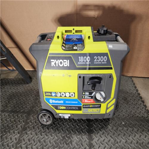 HOUSTON LOCATION - AS-IS RYOBI 2,300-Watt Recoil Start Bluetooth Super Quiet Gasoline Powered Digital Inverter Generator with CO Shutdown Sensor