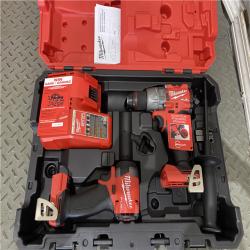 Houston location AS-IS MILWAUKEE M18 FUEL 18V Lithium-Ion Brushless Cordless Hammer Drill and Impact Driver Combo Kit (2-Tool) ONLY CHARGER