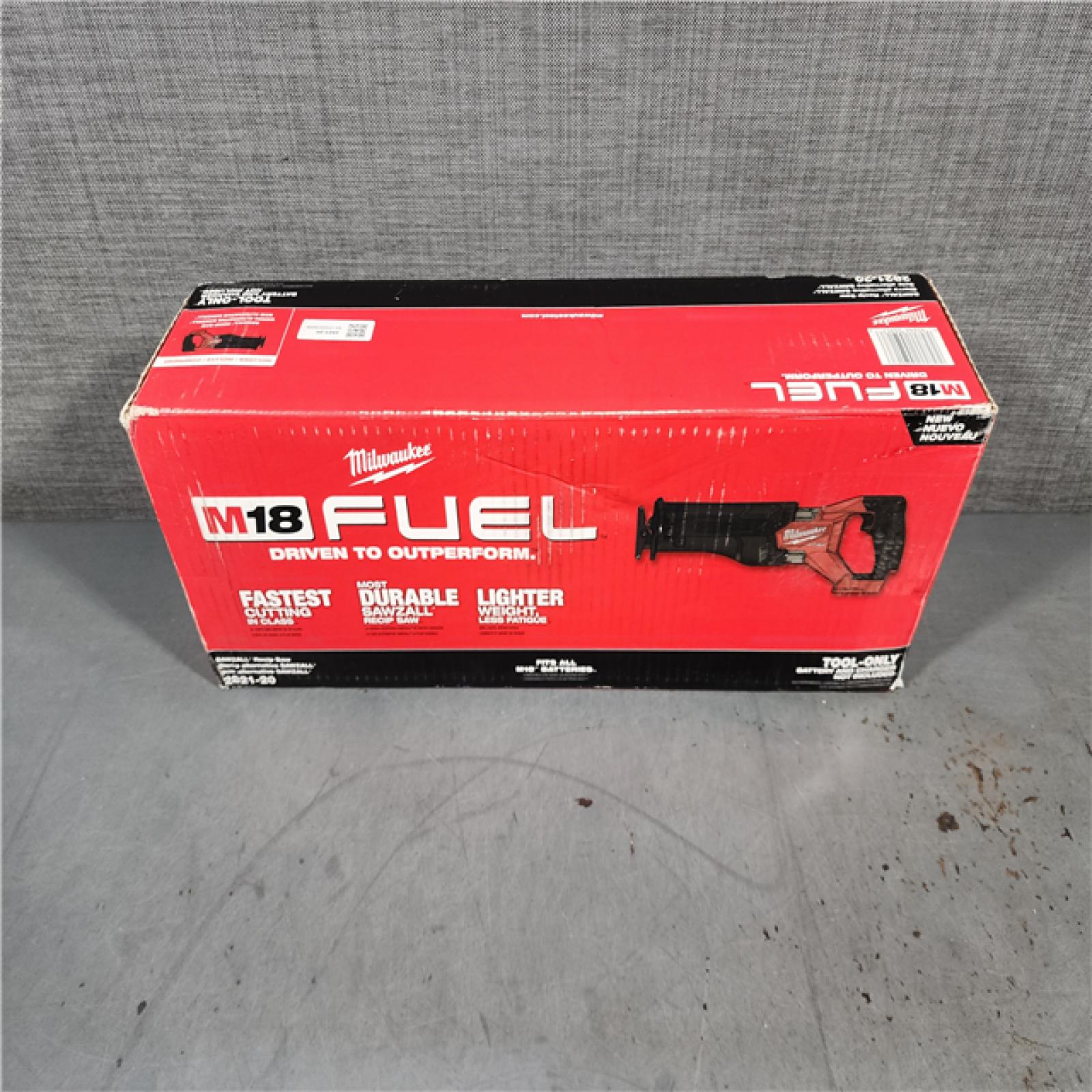 HOUSTON LOCATION - AS-IS (APPEARS LIKE NEW) Milwaukee M18 18V Fuel Sawzall 1-1/4  Reciprocating Saw Cordless Lithium-Ion Brushless 2821-20 (TOOL ONLY)