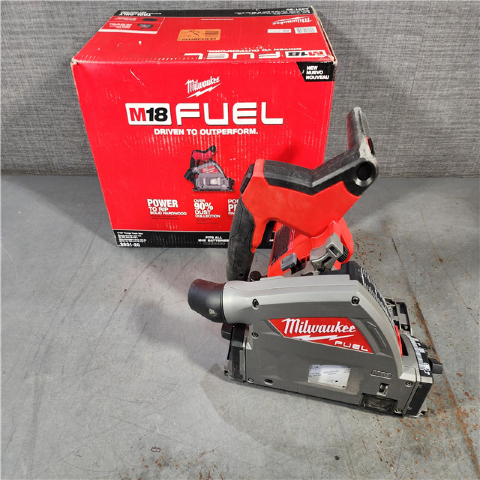 HOUSTON LOCATION - AS-IS Milwaukee M18 FUEL 18V Lithium-Ion Cordless Brushless 6-1/2 in. Plunge Cut Track Saw (Tool-Only)