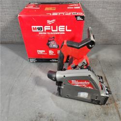 HOUSTON LOCATION - AS-IS Milwaukee M18 FUEL 18V Lithium-Ion Cordless Brushless 6-1/2 in. Plunge Cut Track Saw (Tool-Only)