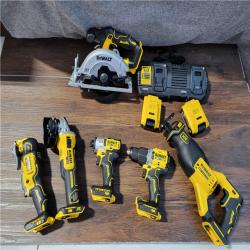 CALIFORNIA NEW DEWALT 6-TOOL COMBO KIT(2 BATTERIES, CHARGER, AND BAG INCLUDED)