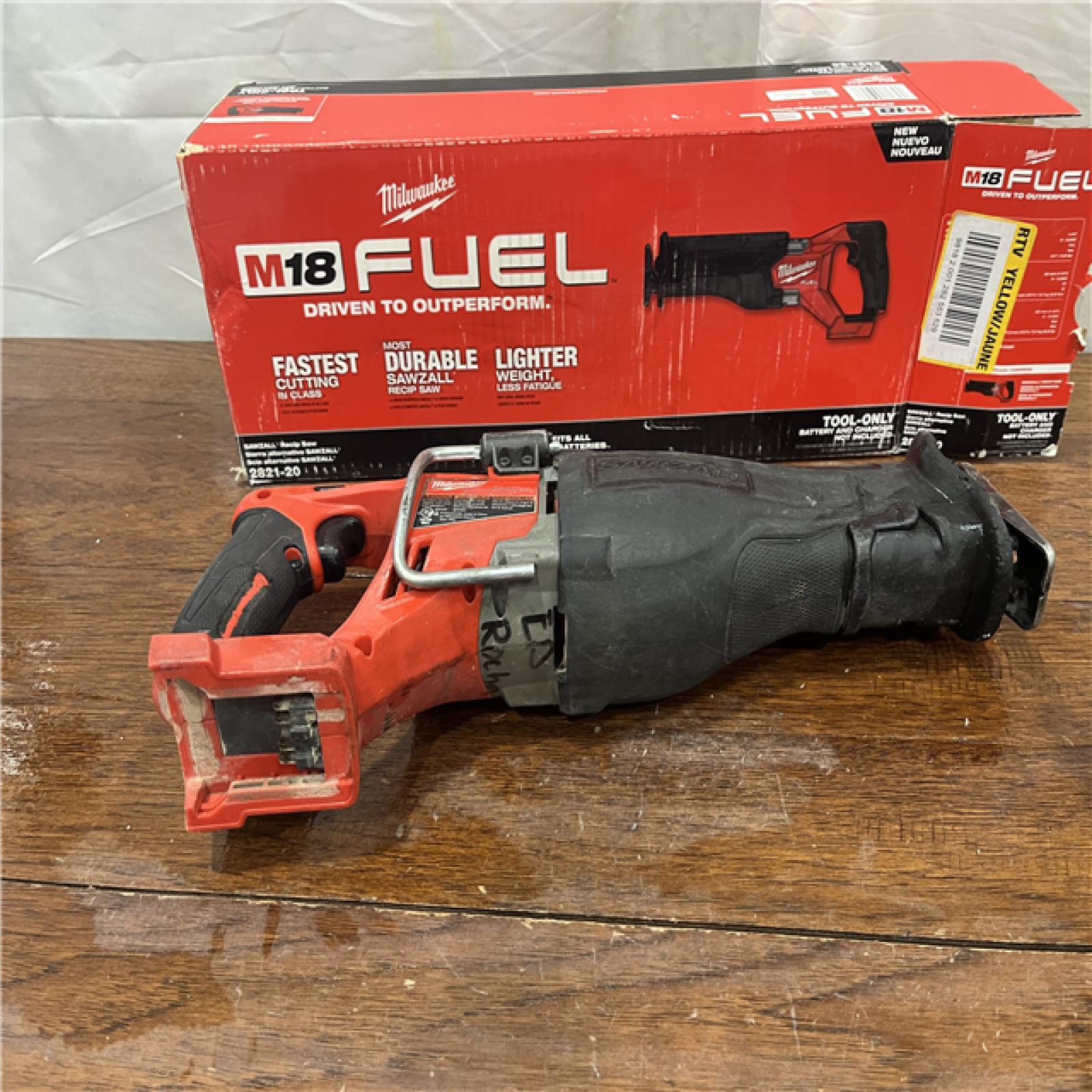 AS-ISMilwaukee M18 Fuel Sawzall Brushless Cordless Reciprocating Saw - No Charger, No Battery, Bare Tool Only