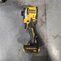 HOUSTON LOCATION - AS-IS DEWALT ATOMIC 20V MAX Lithium-Ion Cordless 1/4 in. Brushless Impact Driver Kit, 5 Ah Battery, Charger, and Bag