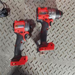 HOUSTON LOCATION - AS-IS (APPEARS LIKE NEW) Milwaukee M18 FUEL 18V Lithium-Ion Brushless Cordless Hammer Drill and Impact Driver Combo Kit (2-Tool) with 2 Batteries