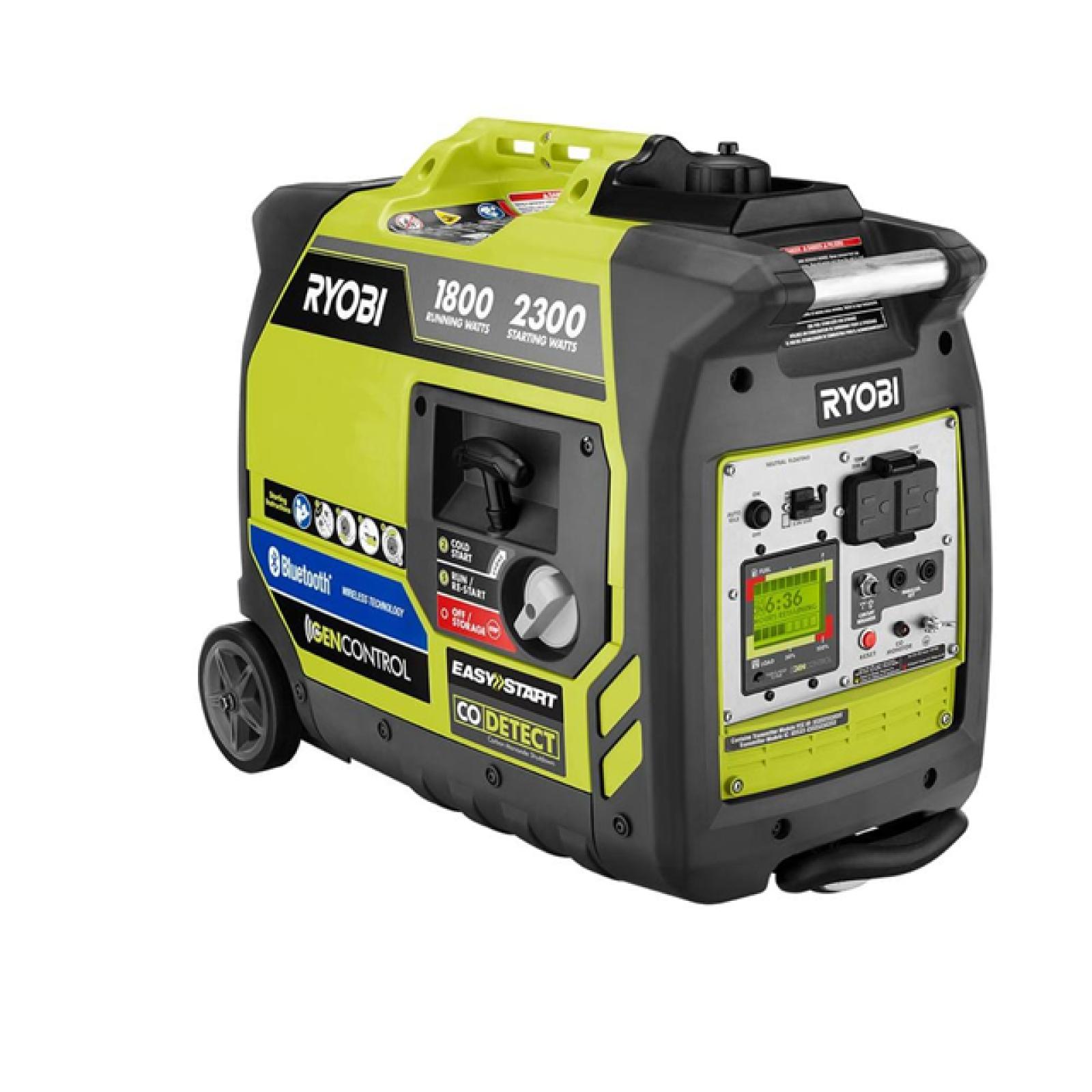 Phoenix Location RYOBI 2,300-Watt Recoil Start Bluetooth Super Quiet Gasoline Powered Digital Inverter Generator with CO Shutdown Sensor