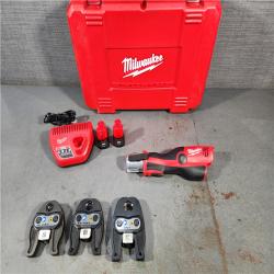 HOUSTON LOCATION - AS-IS (APPEARS LIKE NEW) Milwaukee M12 Force Logic Press Tool 1/2 in. to 1 in. Kit