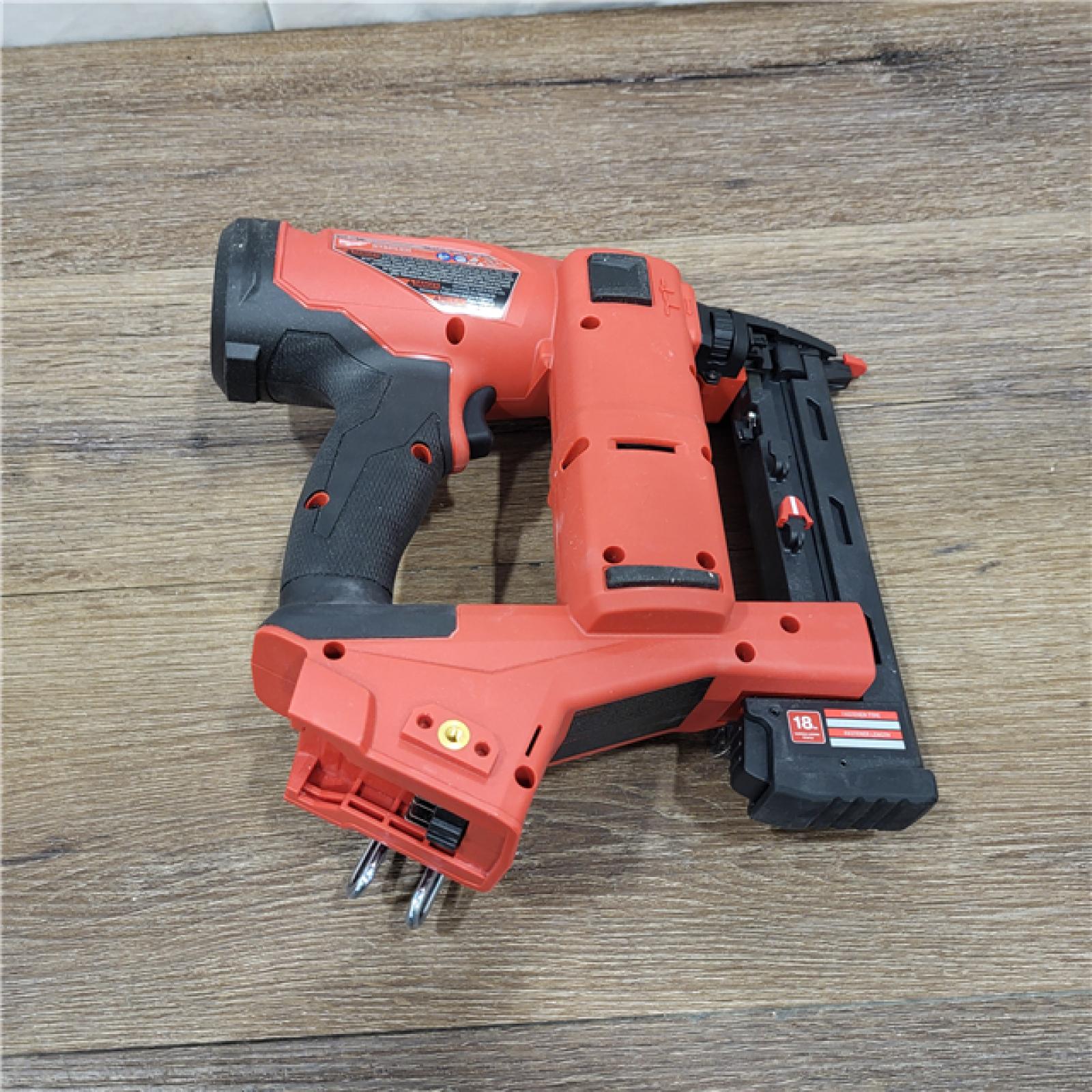 AS-IS M18 FUEL 18-Volt Lithium-Ion Brushless Cordless 18-Gauge 1/4 in. Narrow Crown Stapler (Tool-Only)