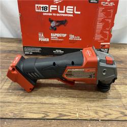 AS IS Milwaukee 2880-20 M18 FUEL 18-Volt Lithium-Ion Brushless Cordless 4-1/2 in./5 in. Grinder W/Paddle Switch (Tool-Only)