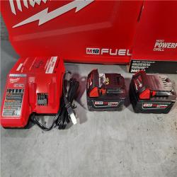 HOUSTON LOCATION - AS-IS Milwaukee M18 FUEL 18V Lithium-Ion Brushless Cordless Hammer Drill and Impact Driver Combo Kit (2-Tool) with 2 Batteries