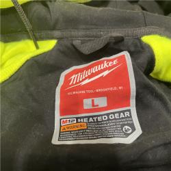 AS-ISMen's Large M12 12-Volt Lithium-Ion Cordless High -Vis Heated Jacket Hoodie (Jacket and Battery Holder Only)