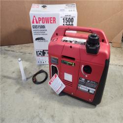 HOUSTON LOCATION - AS-IS 1500-Watt Recoil Start Gasoline Powered Ultra-Light Inverter Generator with 60cc OHV Engine and CO Sensor Shutdown