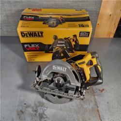 HOUSTON LOCATION - AS-IS DEWALT FLEXVOLT 60V MAX Cordless Brushless 7-1/4 in. Wormdrive Style Circular Saw (Tool Only)