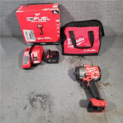 HOUSTON LOCATION - AS-IS Milwaukee M18 1/2 in. Cordless Brushless High Torque Impact Wrench Kit (Battery & Charger)