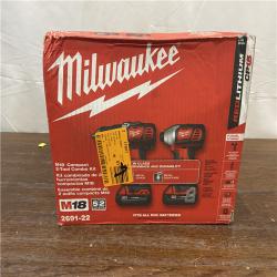 NEW! Milwaukee M18 18V Cordless Brushed 2 Tool Drill/Driver and Impact Driver Kit