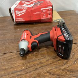 AS IS Milwaukee M18 Compact Brushless 1/4  Hex Impact Driver Kit