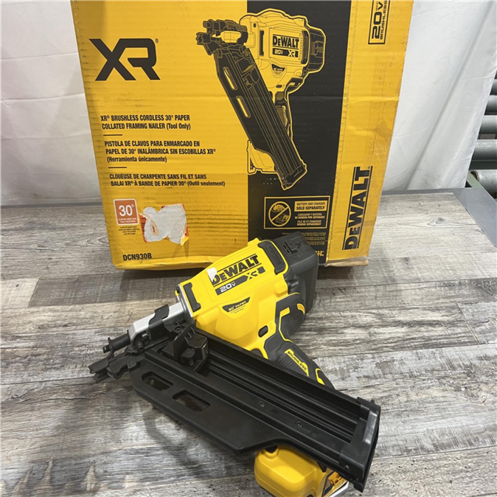 AS-IS DEWALT 20-Volt 30Â° Cordless Framing Nailer (Tool-Only)