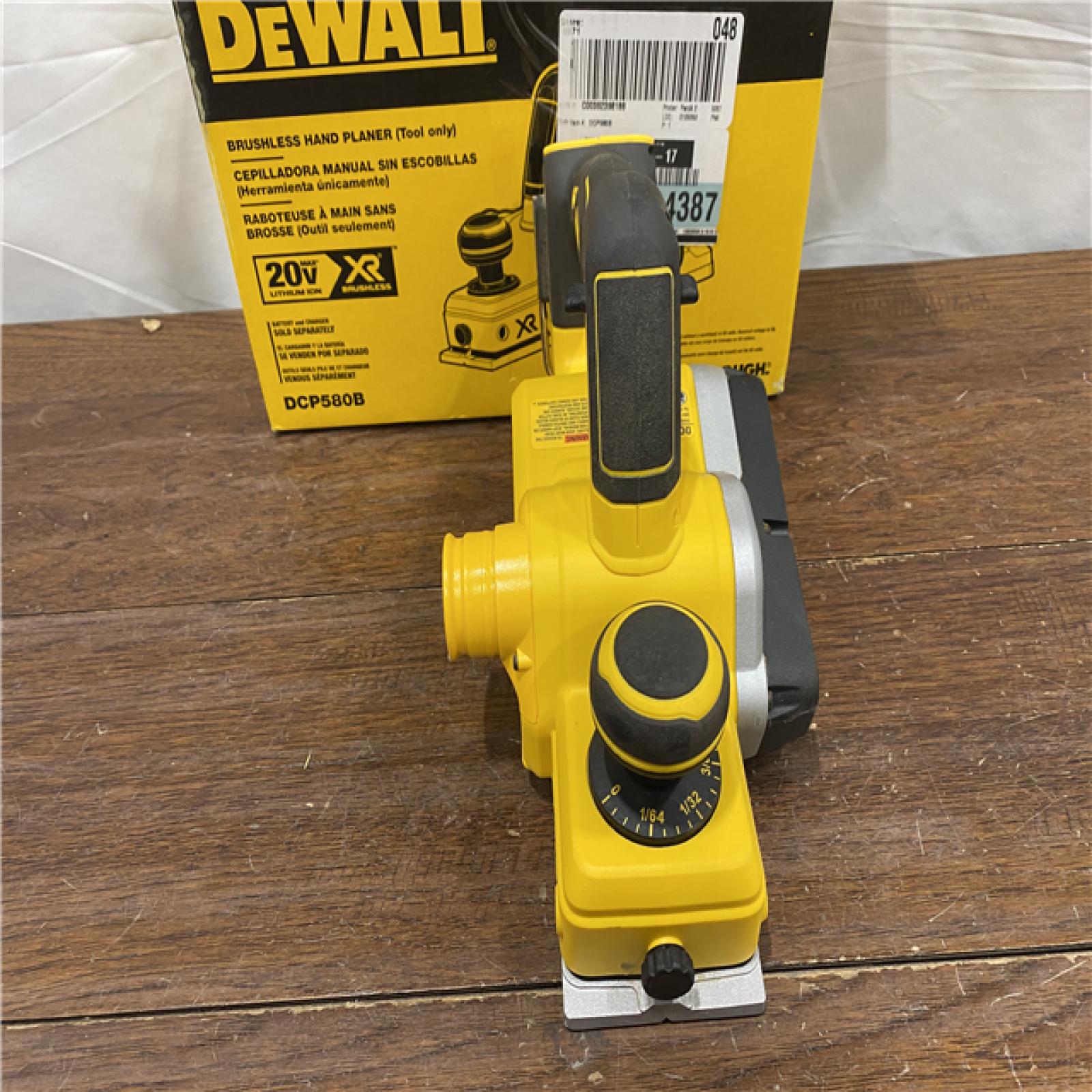 AS-ISDEWALT DCP580B 20V MAX Lithium Ion Brushless Planer