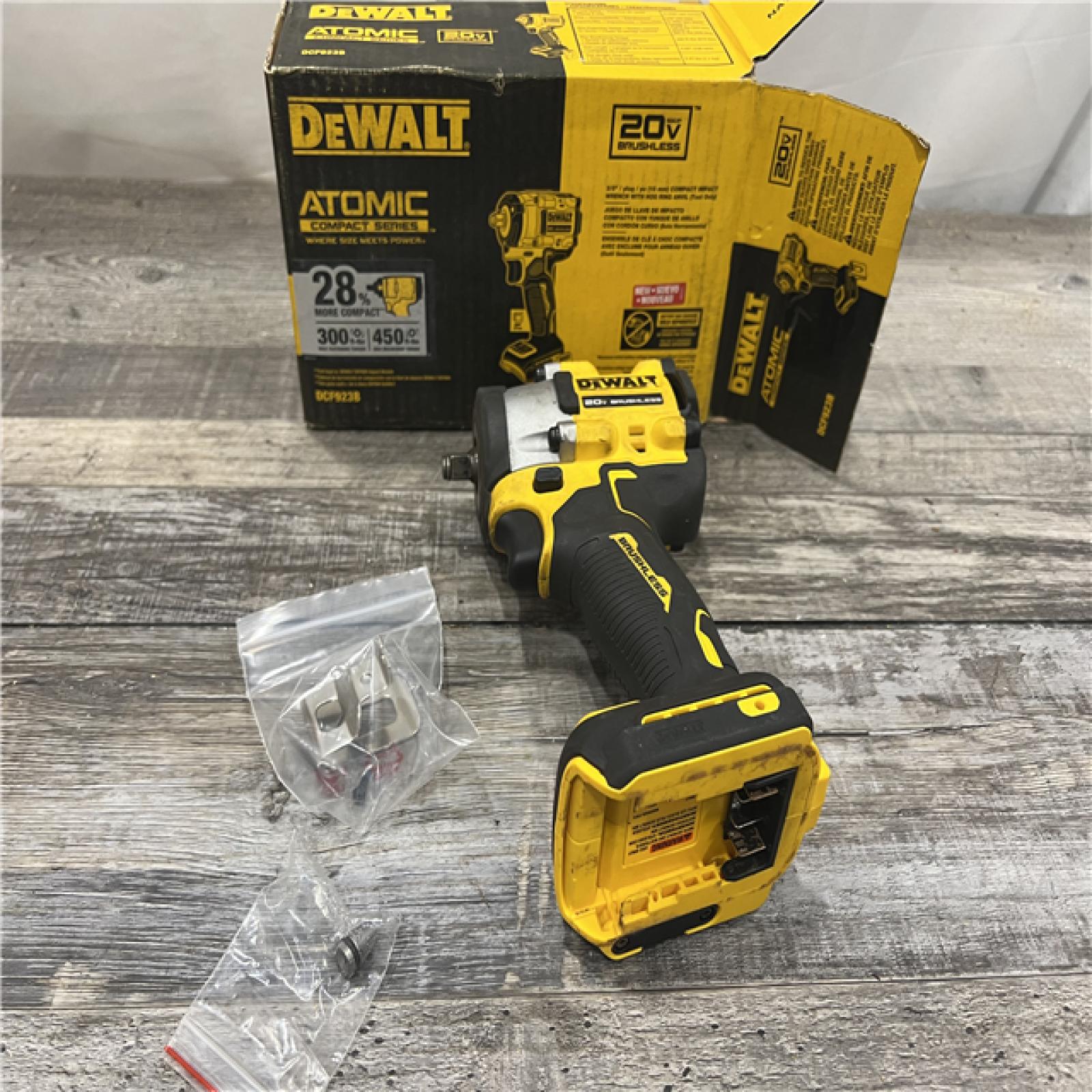 AS-IS DeWalt 20V MAX ATOMIC 3/8 in. Cordless Brushless Compact Impact Wrench Tool Only