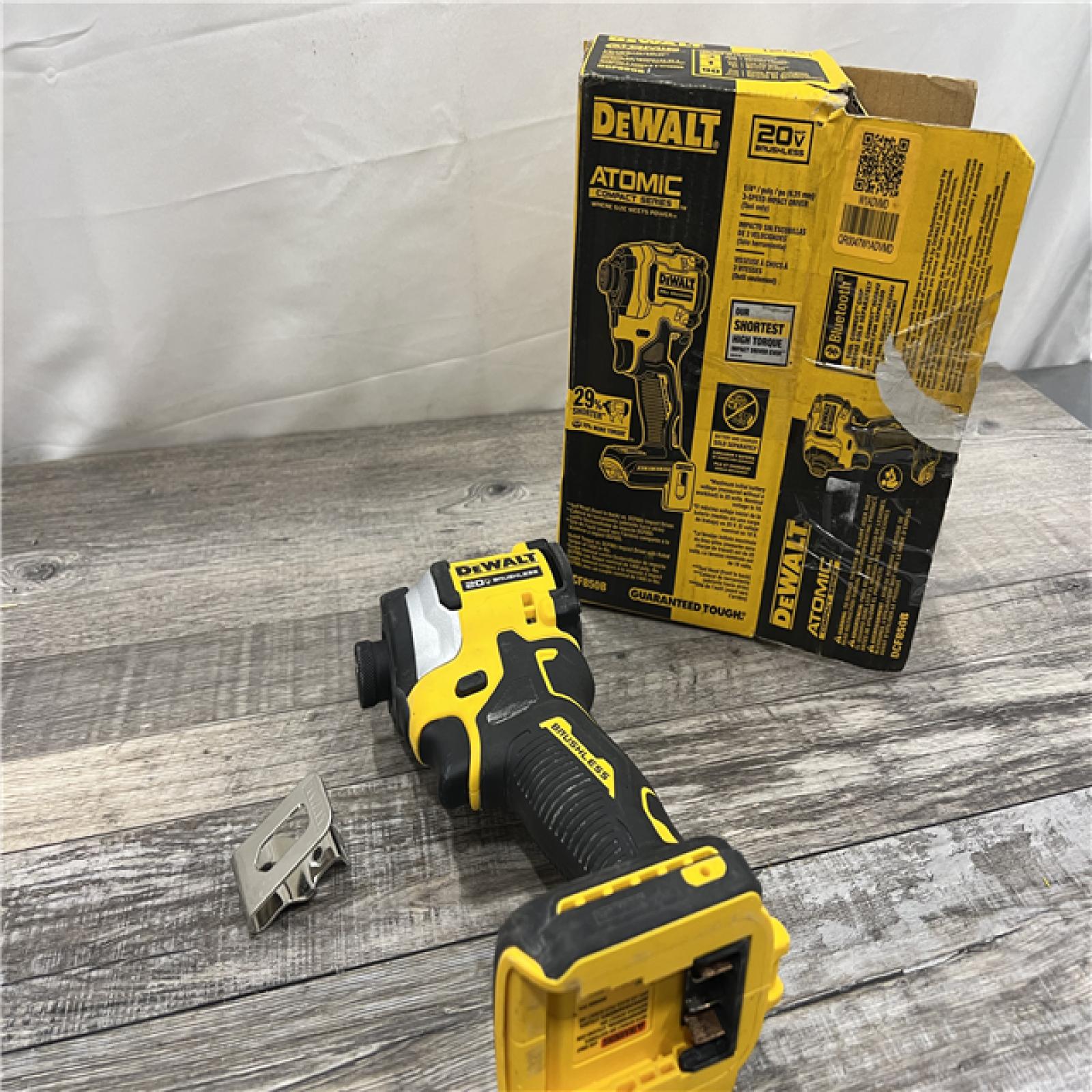 AS-IS DeWalt DCF850B 20V Cordless Brushless Compact 1/4 Impact Driver (Tool Only)