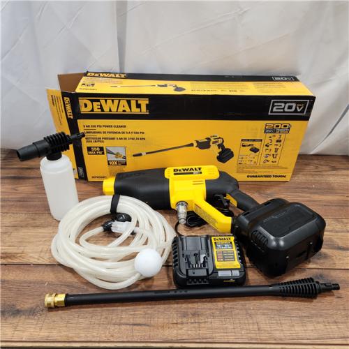 AS-IS DEWALT 20V MAX 550 PSI 1.0 GPM Cold Water Cordless Battery Power Cleaner with 4 Nozzles Kit