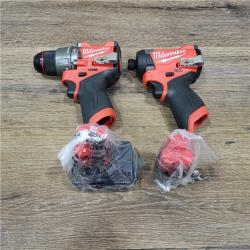 AS-IS Milwaukee 3497-22 12V Brushless Hammer Drill and Impact Driver Combo Kit